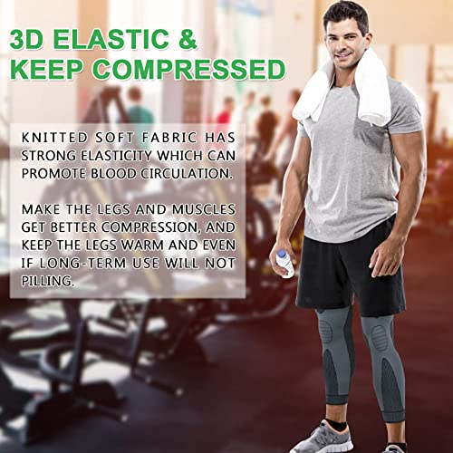 Beister Full Leg Compression Sleeve Pair Black X-Large for Adults