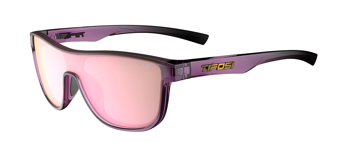 Tifosi Optics Sizzle Sunglasses (Crystal Peach Blush - Pink Mirror Lens)