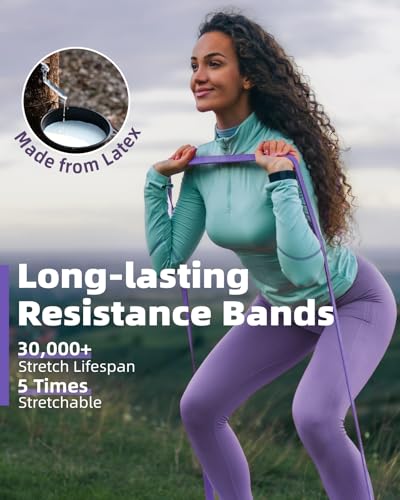 Pull Up Resistance Bands Set - 5-80LBS Gradient Blue-Purple