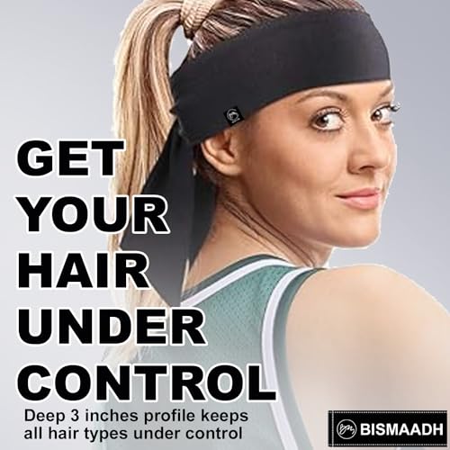 Moisture Wicking Tie Headband - Sports Bandana for Running - White