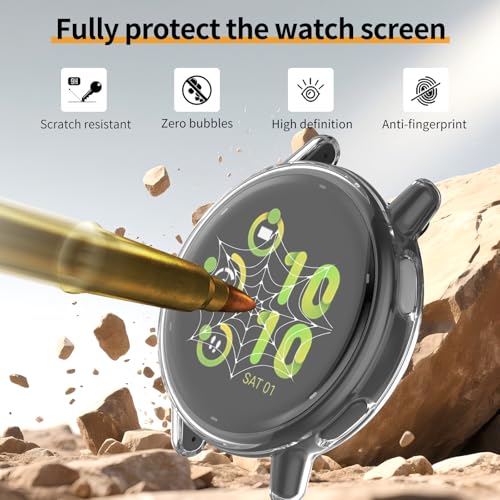 Soft TPU Screen Protector Case for Garmin Vivoactive 5 - Clear
