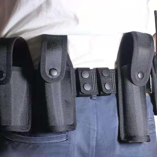 4 Pcs Nylon Duty Belt Keepers - Double Snap Tactical Belt Clips for 2-2.25"