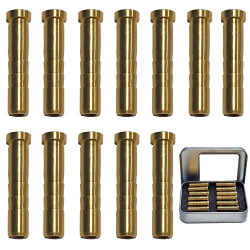 50 Grain Copper Arrow Inserts - 12 Pack for .244" Shafts