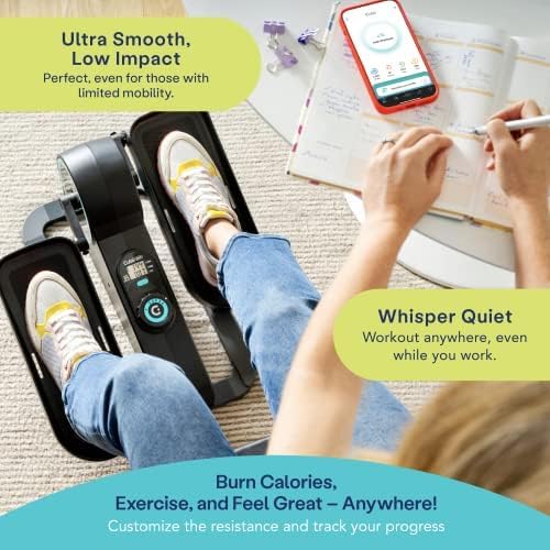 Cubii Move - Under Desk Elliptical Bike | Portable Seated Exerciser with Adjustable Workout Levels for Adults & Seniors