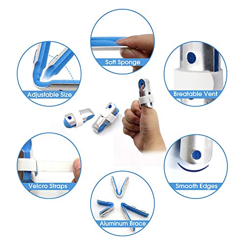 BRMDT Small Trigger Finger Splint - Aluminum Thumb Support for Finger Rehab