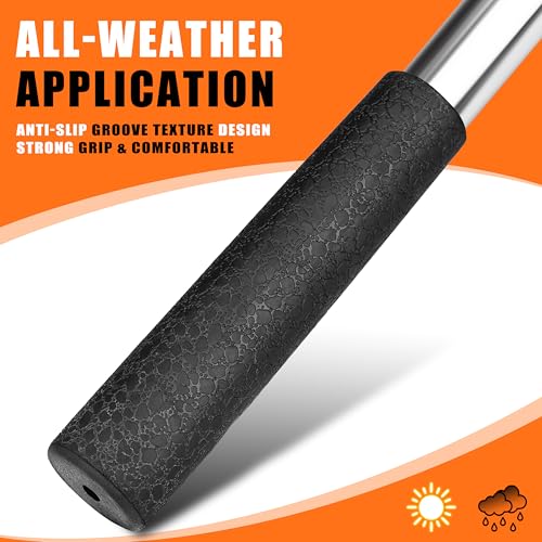 16.3Ft Stainless Steel Golf Ball Retriever with Grabber for Putter - BirdieBlast