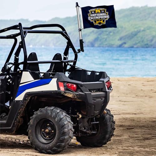 Michigan Wolverines 2023 CFP National Champions Boat/Golf Flag - 12x18