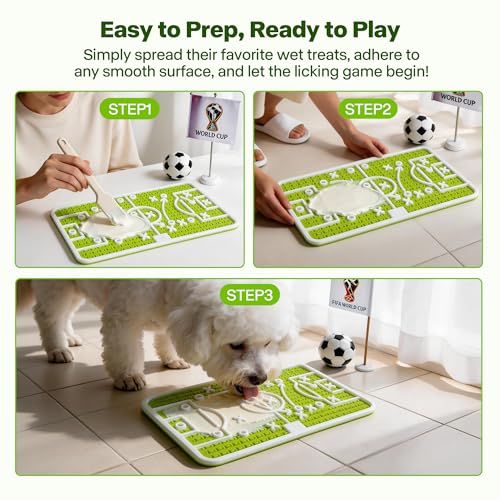 FIFA World Cup 2026 Dog Lick Mat - Slow Feeder for Small & Medium Dogs