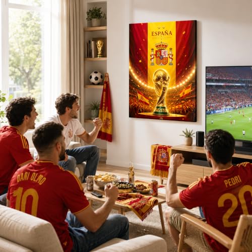 Spain World Cup Champion Canvas Wall Art - 8" x 10"