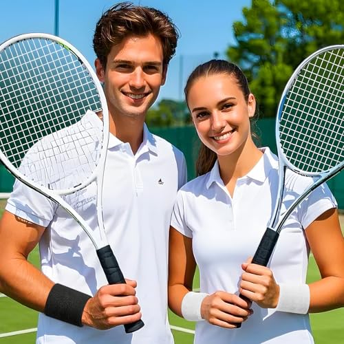 Moisture Wicking Cotton Sweatbands for Men & Women - Black