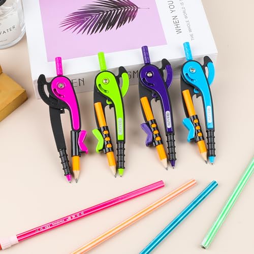 Scale-Arm Geometry Compass with #2 Wood Pencil - 1 Pack