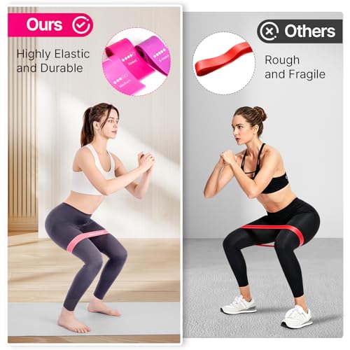 Resistance Loop Bands Set - 5 Elastic Levels for Strength Training & Yoga
