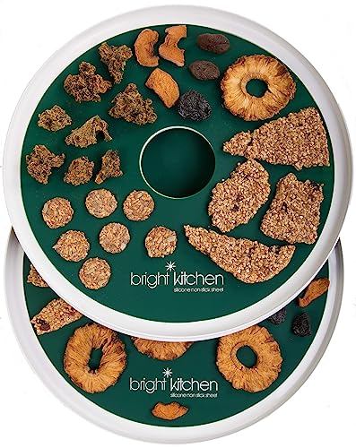 Bright Kitchen Silicone Dehydrator Sheets Set of 6, Food-Safe Non-Stick Liner for Nesco Dehydrators