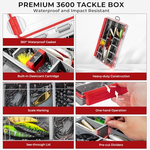 143pcs Freshwater Fishing Tackle Kit with Lures, Hooks & Pliers - Bass Trout Panfish