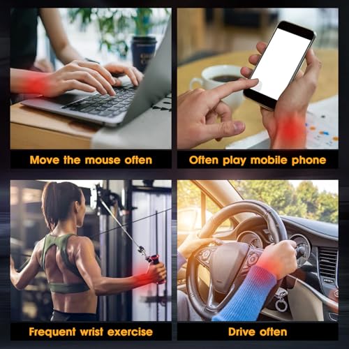 Gyroscopic Wrist Ball Exerciser - Auto-Start Forearm Trainer - Black