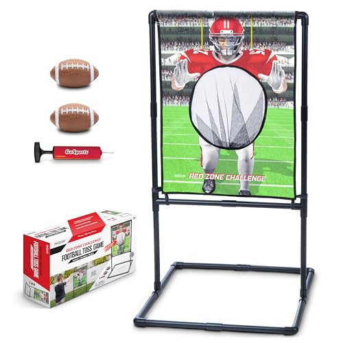 Kids Football Toss Game with Inflatable Footballs - Indoor & Outdoor Target Practice