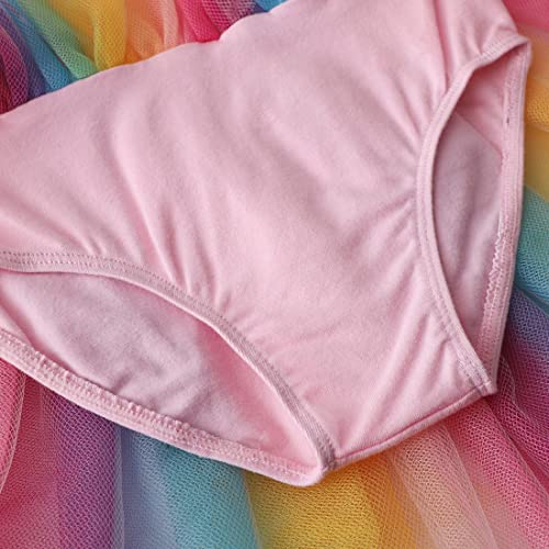 Classic Ballet Leotard for Girls - Pink Unicorn, 7-8 Years