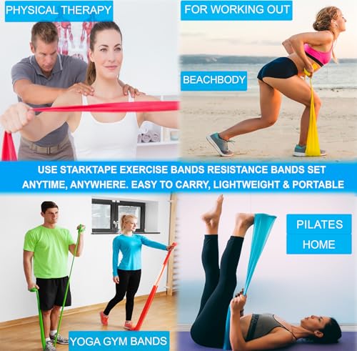 50 Yards Medium Resistance Bands - Latex-Free Elastic Roll
