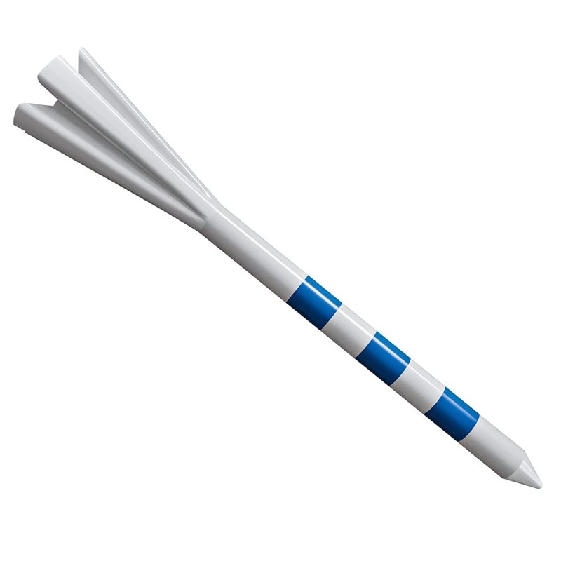 Noa Store 3 1/4" Tee Golf - White and Blue Plastic Golf Tees for Driver - Golf Accessories for Men - 5-Prong Head Cup - Low Friction - Low Resistance Tip - Pack These in Your Golf Bags - Pack of 150