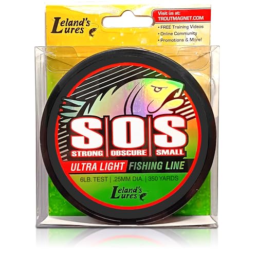Trout S.O.S. Fishing Line - 2lb Test, 350 Yard Spool, Invisible - 4lb Test Variation