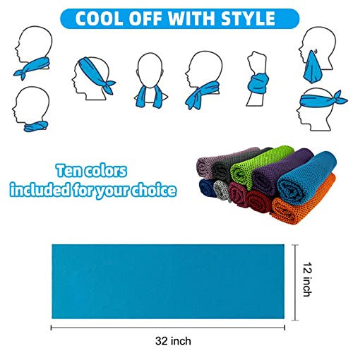Cooling Towels, Soft Breathable Sweat Ice Towel for Sports, Yoga,