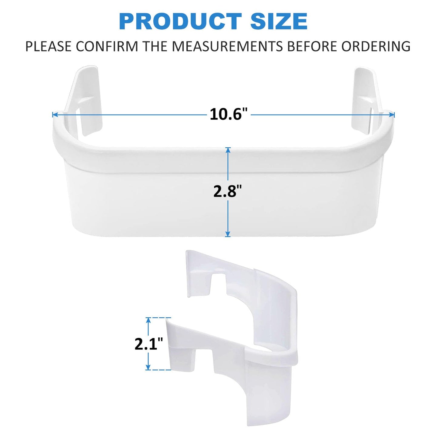 240351601 Refrigerator Freezer Door Bin Door Side Shelf Compatible with Kenmore Frigidaire Refrigerator