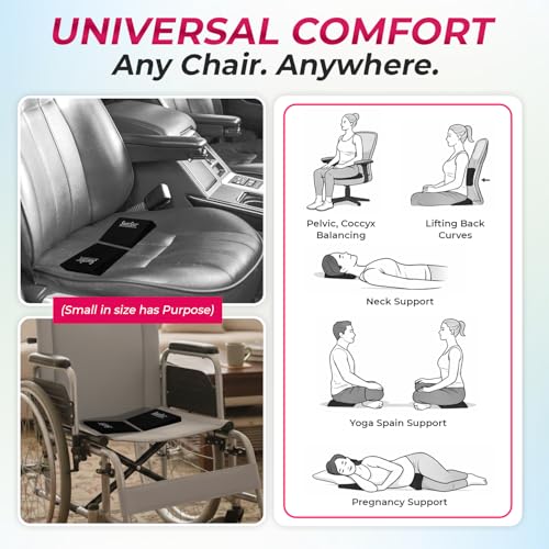 EVA Foam Wedges for Back & Knee Support - Pain Relief & Posture Correction, Pack of 2