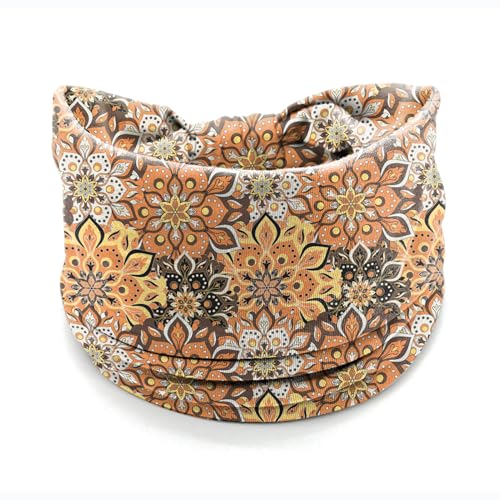 Boho Headbands for Women - 4 Pack Wide Stretchy Turban Wraps