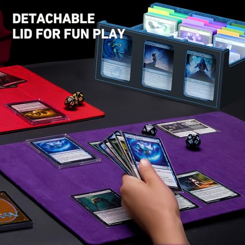 3-Row Trading Card Storage Box for 2400+ Cards with Dividers