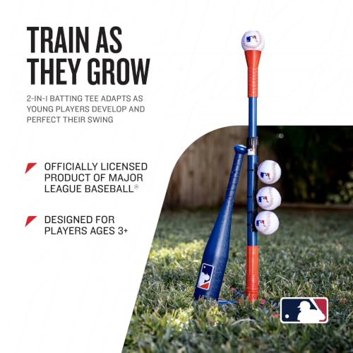 Kids Adjustable Baseball Batting Tee Set - Grow With Me Tee