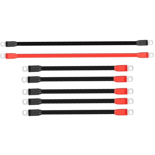 pakmee Golf Cart Battery Cable Wiring Kit for Club Car DS & Precedent 1994 Up 48 Volt 36 Volt, 7 PC 4 Gauge AC/DC Wire Golf Cart Heavy Duty Battery Cable Set