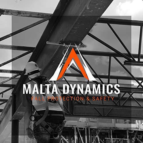 Malta Dynamics 4' Cross Arm Fall Protection Safety Strap, OSHA/ANSI Compliant - D-Ring, Beamer, I-Beam & H-Beam Anchor