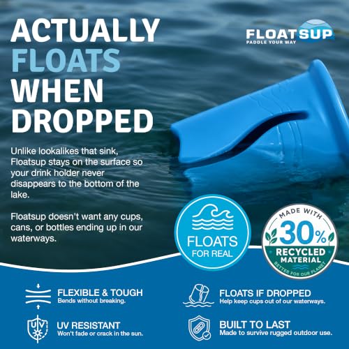 Paddle Board Cup Holder - Signature Blue, Fits Cans & Bottles