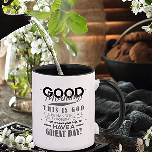 Style In Print Pink Ceramic Mug - Inspirational Good Morning Coffee Cup