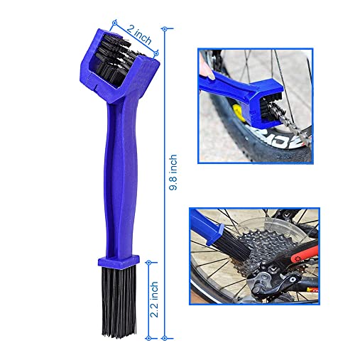 Motorcycle Chain Cleaning Brush Kit - 4 Pcs Bicycle Tool Set