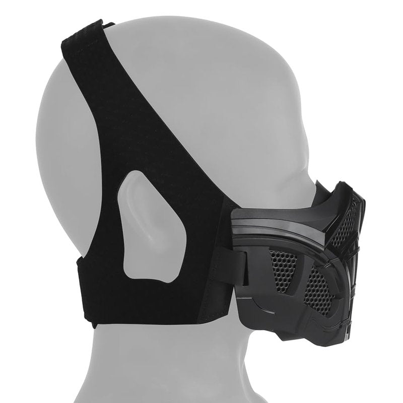 Halloween Scorpion Half Face Mask, Inner Silicone Breathable Airsoft Mask for Men/Women Costume Cosplay Party