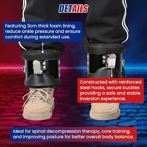Gravity Inversion Boots for Back Pain Relief & Core Training