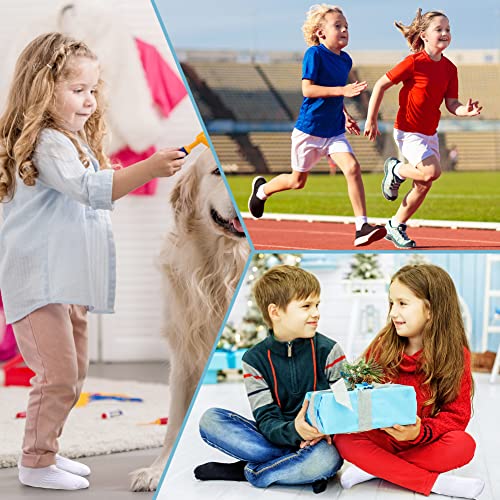 Kids Athletic Crew Socks - 10 Pairs White, 9-12 Years