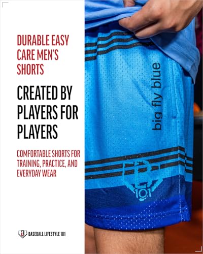 Adult Crayon Baseball Mesh Shorts - S-2XL, Breathable Athletic Fit