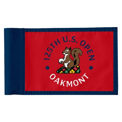 2BUT Oakmont Country Club Golf Pin PGA Flag Practic Putting Green Golf Flag For Backyard Garden Double-Sewn 600D Nylon Miniature Pin Flag Regulation Tube Flag(D 20"X13")