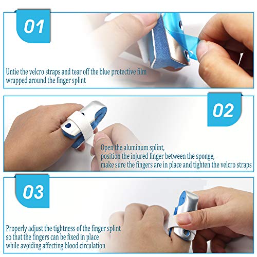 BRMDT Small Trigger Finger Splint - Aluminum Thumb Support for Finger Rehab