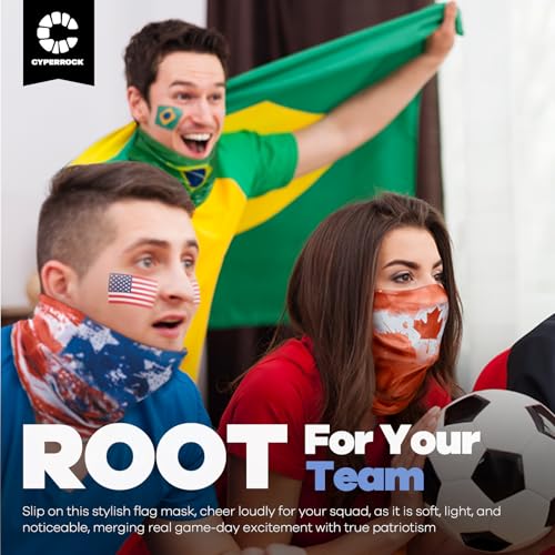 UV Protection Neck Gaiter - Breathable Sports Face Mask - Brazil Flag
