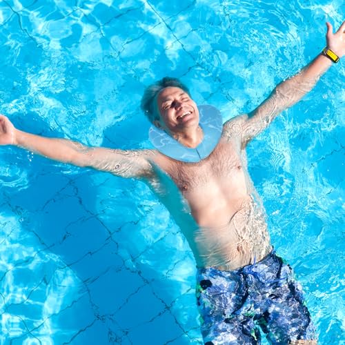 Float Swim Collar for Head and Neck Support - Blue / X-Large