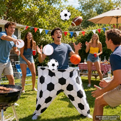 Granny Pants Game Set - 6 Oversized Pants with 28 Balls - Outdoor Fun