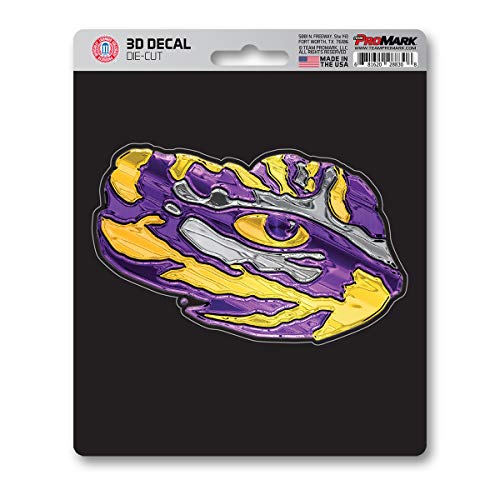 LSU Tigers Team Logo 3D Graphic Vinyl Decal Sticker