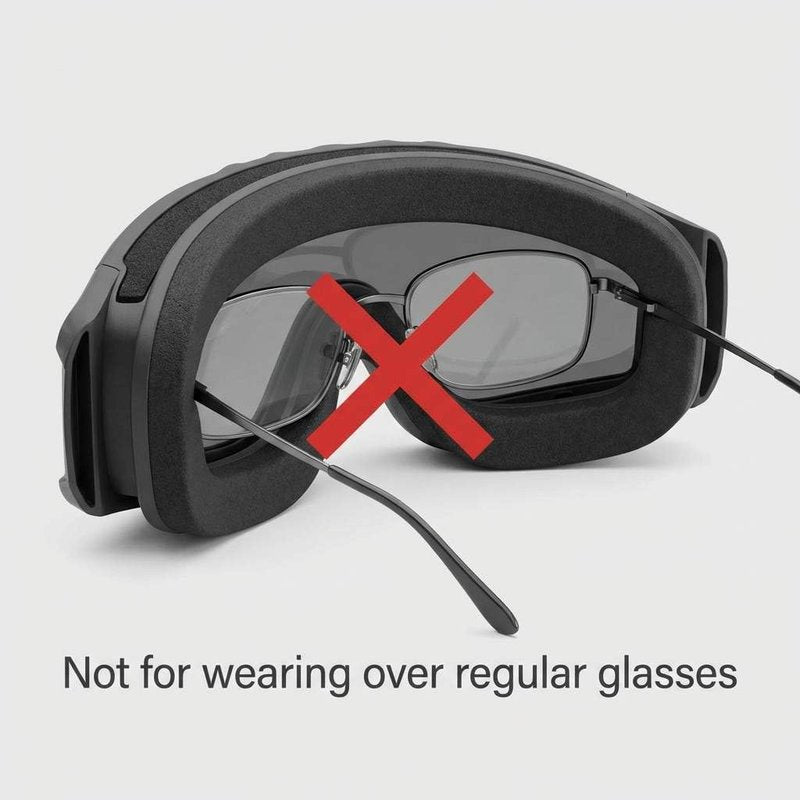 QWORK Outdoor Sports Military Airsoft Tactical Goggles with 3 Interchangable Lens for Riding, Black