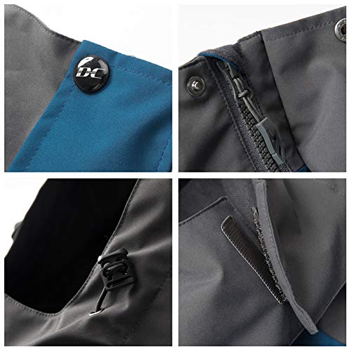 Diamond Candy Men's X-Large Dark Blue Waterproof Hooded Rain Jacket