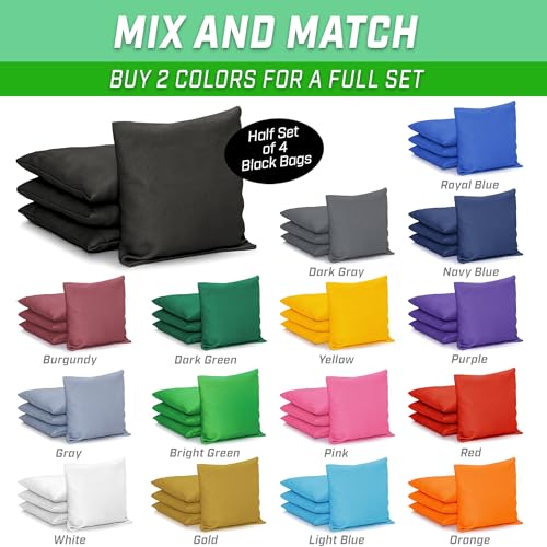 Classic Cornhole Bean Bags Set of 4 - All Weather, 16 Colors