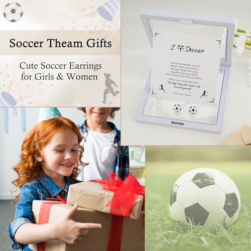 Sport Earrings for Women - Cute Soccer & Volleyball Jewelry Gifts