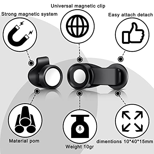 Magnetic Water Tube Clips 3-Pack for Hydration Systems Backpack Accessories